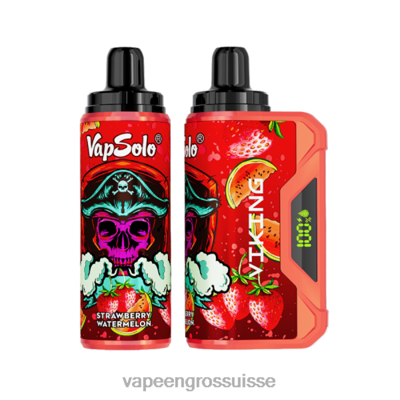 Vaporizer Zurich - Vapsolo VIKING vape jetable pastèque fraise V084P140